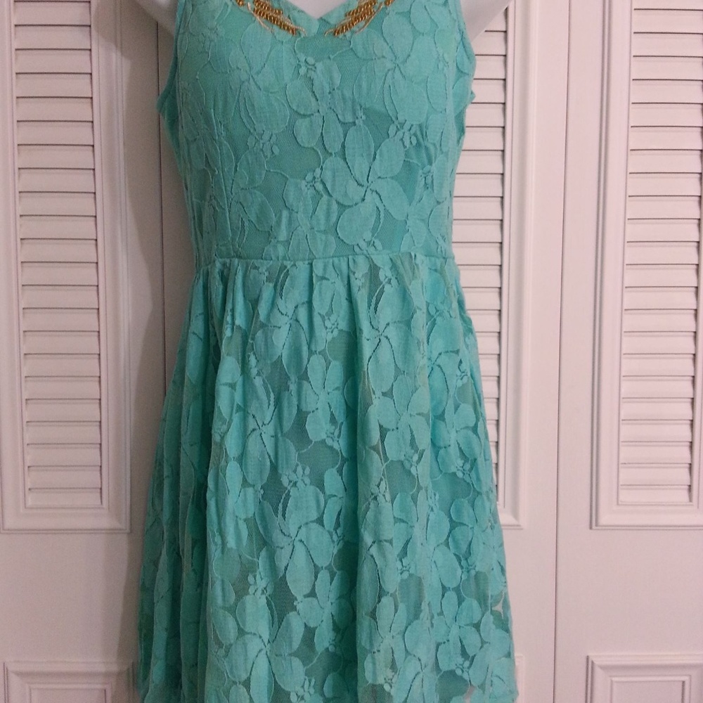 #77WD Color Mint Dress NEW with tag